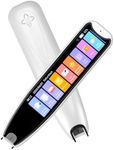 Scan Reader Pen for Dyslexia & Language Translation – 142 Languages Text-to-Speech OCR Translator Device with Voice Recording & Touchscreen, Ideal for Elderly, Kids, Students (White)