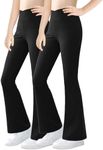 Girl's Leggings Solid Color Flare Pants Kids Dance Workout Yoga Bootcut Active Leggings Full Length Bell Bottoms
