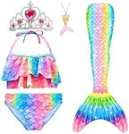 KARREAL Girls Swimsuit Mermaid Tail