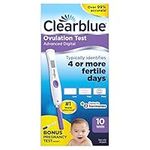 Clearblue Advanced Digital Ovulation Test Kit, Plus Bonus Rapid Detection Pregnancy Test, 10 Ovulation Tests & 1 Pregnancy Test