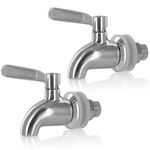 Estilo Beverage Dispenser Replacement Spigot Stainless Steel- 2 Pack