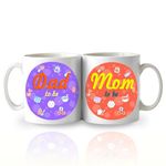 exciting Lives Dad and Mom to Be Mugs Set - Gift for Parent-to-be, Mother-to-be, Father-to-be, Gift for Baby Shower, Newly Parents, Mom, Dad, Good News Gift, Pregnancy Gift