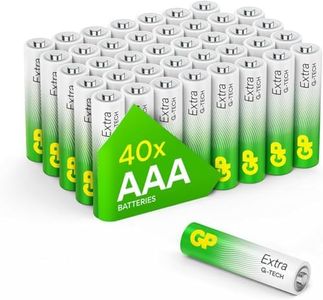 Piles AAA - Lot de 40 Piles | GP Extra | Batteries Alcalines AAA LR3 1,5v - Longue durée