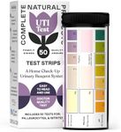 Complete Natural Products UTI Test Strips & Kit - UTI Testing Kit, 50 Count Test Strips for pH, Leukocytes, & Nitrites
