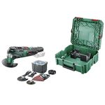 Bosch Home and Garden Multi Tool AdvancedMulti 18 (Without Battery, 18 Volt System, Universal Accessory Set, in SystemBox|Size S) - Amazon Edition