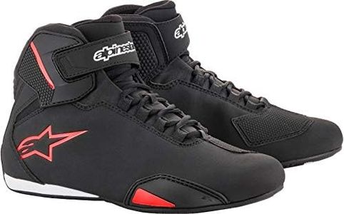 Alpinestars NC, Industrial Boot Hombre, Negro Y Rojo, 40 EU