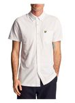 Lyle & Scott Men's Short Sleeved Pique Shirt, White, M