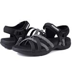 Hiking Sandals Women Sport Sandals Arch Support Lightweight Athletic Women Walking Sandals Hook Loop Straps Summer Shoes for Ladies Beach Sandals