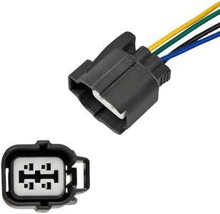 AUTO Occasion Oxygen Sensor Connector Dark Grey O2 Sensors Upstream Wiring Harnesses Plug Kit 4-Way with 7.9'' Compatible with Accord 98-02 Civic 01-05 Odyssey 02-04 Prelude 98-01 CL NSX TL