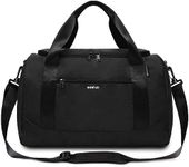 ECOHUB Ryanair Cabin Bags 40x20x25 Underseat Cabin Bag with Shoulder Strap Travel Hand Luggage Bag Holdall Bag Carry on Bag Overnight for Women and Men Weekend Bag Hospital Bag (Black)