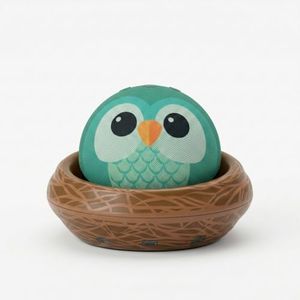Echo Dot (5th Gen, 2022 release) Kids | Designed for kids, with parental controls | Owl | & the Owl Nest Stand