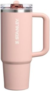 Stanley Quencher ProTour Flip Straw Tumbler with Leakproof Lid 30 oz | Built-in Straw and Handle | Cup Holder Compatible for Travel | Insulated Stainless Steel Cup | BPA-Free | Peach Whip Gloss