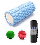 Bodylastics 45cms Foam Roller for Deep Tissue Massage, Relief from Sore Muscles Pain, Pre & Post Exercise Fitness Workout Sessions