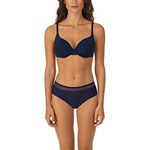 Le Mystere Women's Second Skin Back Smoother T-Shirt Bra, Evening Blue, 38G