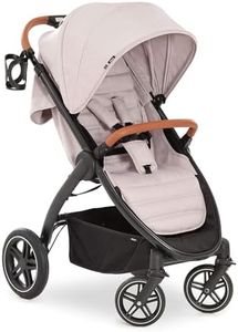 hauck Uptown Deluxe Lightweight Compact Folding Stroller with Cup Holder, Retractable Canopy, Adjustable Height, and 55 Pound Capacity