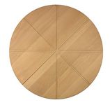 EFO Wooden Serving Pizza Plate - Pizza Board with Grooves to Slice and Preportion – Serving Board Wood - Pizza Round Cutting Board – Dia. 35 cm | 13.75"