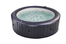 Carlton Latest Mspa Portable Hot Tub Round 6 Persons Outdoor Bubble Spa Pool Inflation Smart Filtration, UVC Sanitization Technology, 36 Degree Quick Heating