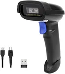 NETUM Bluetooth Barcode Scanner, Compatible with 2.4G Wireless & Bluetooth Function & Wired Connection, Connect Smart Phone, Tablet, PC, CCD Bar Code Reader Work with Windows, Mac,Android (NT-1228BC)