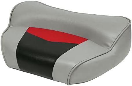 Wise 3308-1881 Pro-Angler Professional Casting Deck Seat, Marble Grey/Regal Red Charcoal