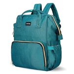 LuvLap Lily Travel Multifunctional Waterproof Diaper Bag-Backpack Cum Tote bag (Green)