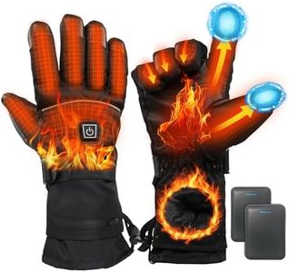 Minthouz Heated Gloves, 5V 5000 mAh Rechargeable USB Heated Gloves, 3 Heating Levels Electric Heated Gloves for Men Women with & Waterproof Touchscreen, Hand Warmer Gloves for Outdoor Work Sports