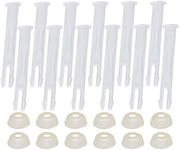 25018 Replacemet Joint Pin & Rubber Seal fit for Intex,2.75" Long Pool Pin fit for Intex 13' - 24' Above Ground Round Metal Frame Pools 12 Pack prime&swift
