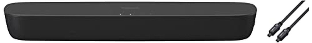 Panasonic SC-HTB200EBK Bluetooth All-In-One TV Sound Bar - Black & Amazon Basics Digital Optical Audio Toslink Cable (1 m / 3.3 Feet)