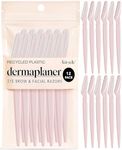 Kitsch Dermaplaning Blades For Face - Face Razors for Women and Men | Eyebrow Razor & Facial Hair Remover | Exfoliates Facial Skin, Eyebrow Shaper | Dermaplaning Tool, 12pc (Blush)