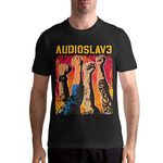 Melissa J Hagen Audioslave T Shirt Mens Fashion Shirt Cotton Tee Shirts Short Sleeve M Black