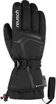 Reusch Down Spirit Gore-tex Extra Warm, Waterproof and Breathable Ski Gloves with Down, Black/Silver, 8.5