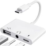 【3 in 1】 USB C to 3.5mm Jack Headph