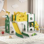 Hukimoyo 8 in1 Slide for Kids & Swing for Baby Kids Slider Play Area Indoor Outdoor Setup Play Area Sliding for Babies Toddler Baby Slider and Swing Combo for Babies