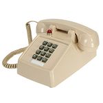 SOUJOY Vintage Cord Phone, Retro Landline Phone with Volume Control, Old Fashioned Loud Ringer Desk Phone for Home and Office, Beige