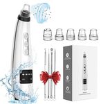 2024 Newest Blackhead Remover Pore Vacuum, Electric Facial Pore Cleaner with 5 Suction Levels, 5 Suction Probes, 4 Pimple Popper Tools, USB Rechargeable Blackhead Vacuum Kit for Women & Men