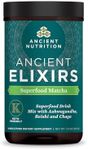 Matcha Green Tea Powder with Ashwagandha by Ancient Nutrition, Ancient Elixirs Superfood Matcha Energy Powder, with MCTs, Promotes Healthy Energy Levels, Paleo and Keto Friendly, 20 Servings