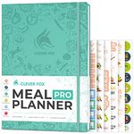 Clever Fox Meal Planner PRO – Weekly Meal Prep & Nutrition Journal with Grocery List & Weigh Loss Tracker – Diet & Fitness Log Book (Turquoise)