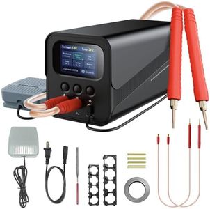Capacitor Spot Welder, 10.5 kW Farad Battery Pack Welding Machine with Automatic & Foot Pedal Modes, 100–240 V Spot Welder for 18650/21700/LiFePO4 Battery Pack Assembly