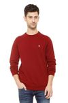 Allen Solly Men Casual Cotton Round Neck, Regular Sweatshirt (Asstorgpm88973_Maroon_M)