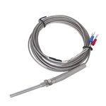 Generic 50mm Spade K-Type Temperature Controller Thermocouple Sensor -100C To 1250C Probe 3M