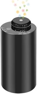 Portable Waterless Diffuser, Essential Oil Diffuser for Home Office Car Room Aromatherapy Oil, Black Cordless Aroma Scent Difusor, Rechargeable Battery Operated, 3 Mist Modes, Timer or 8 Hrs Auto Off
