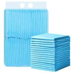 Huntoshon 100 Pack Disposable Changing Pads, Super Absorbent Portable Diaper Change Pads for Baby, Soft Leak-Proof Underpads Incontinence Bed Table Pee Mat