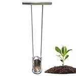 UYSELA Garden Tool Bulb Planter Weeder Soil Sampler Flower Planting Lawn Tool Sod Plugger Enhanced Bottom Edge for Easier Penetration for Beets Radish Lettuce/4Cm/1.6In