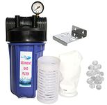 IONIX tank water filter system/water softner for Hard water/washing machine filter/dish washer filter/water filter for kitchen (Filteration Assembly with 1 inch fittings)