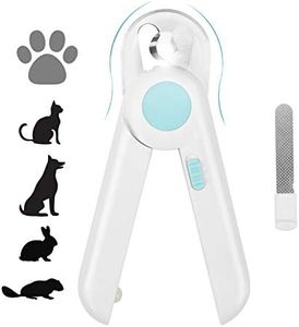 Yoobure Cat Dog Nail Clippers and Trimmer, Pet Nail Clippers with LED Light to Avoid Over-Cutting, Hidden Nail File & Razor Sharp Blade, Professional Grooming Tools Kit for Small Animals Claw Care