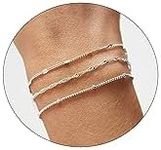 Sewyer Layered Silver Bracelets for