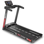PowerMax Fitness TDA-230(4HP Peak) Motorized Treadmill for Home Use,Pro Workout【Max User Wt. 120kg |15 Level Auto Incline | Top Speed:14 Km/hr | Spring Resistance】(FREE INSTALLATION )