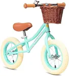ACEGER 12" Kids Balance Bike with Basket, No Pedal Toddler Bicycle for Early Learning Leg Strength and Steady Balancing, Durable Frame&Tool-Free Adjustable Seat, Gift Bike for 2-5 Kids