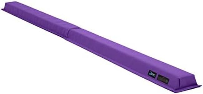 Z-Athletic Gymnastics Training Foldable Foam 8-Foot Floor Balance Beam for Kids, Purple