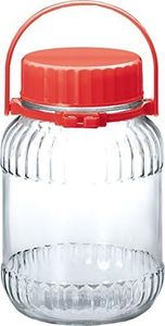 Toyo Sasaki Glass Storage Container, Fruit Liquor Bottle, 3 Liter, 11.8 fl oz (3,000 ml), Made in Japan, Plum Bottle, Fruit Liquor, Glass Container, Storage Bottle, Plum Wine, Pickles, Glass