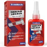 Thread Lock Red 50ml, High Strength Threadlock, Permanent Threadlocker, Lock & Seal Nuts, Bolts, Fasteners and Metals, Against Losening and Leakage (ukgao-B01)